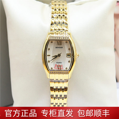 女士石英表钢带时尚女表防水手表