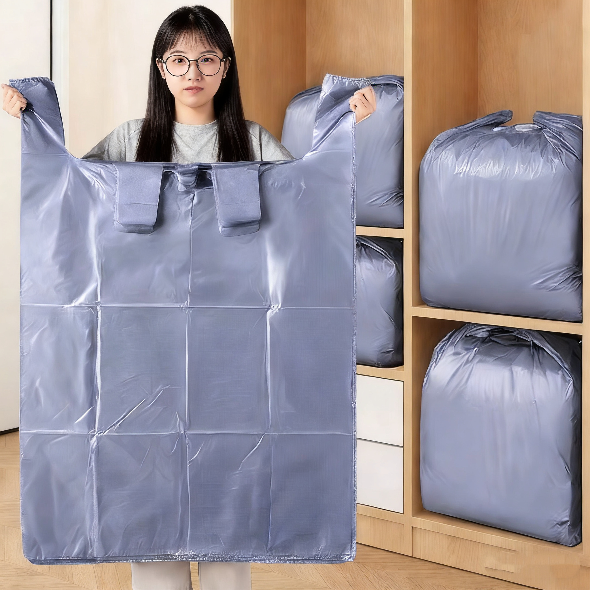 大容量搬家超大打包袋家用棉被被子衣服裤子收纳袋子搬家专用好物,收纳整理,被子防尘袋,淘宝优惠券,粉丝福利购,淘宝优惠卷