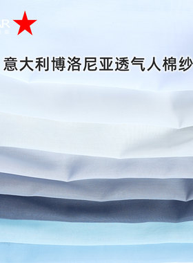 意大利博洛尼亚透气人棉纱 卧室客厅外贸高档纯色窗纱帘简约百搭