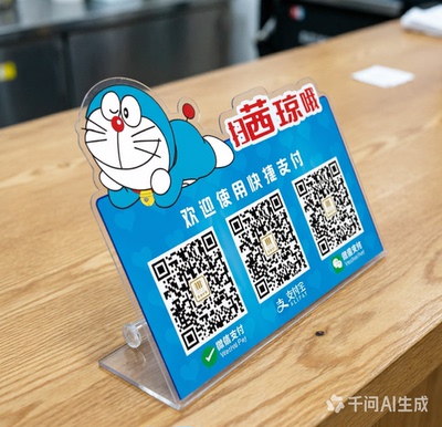微信收款支付宝二维码收付款定制支付宝商家店铺收银摆台收钱立牌