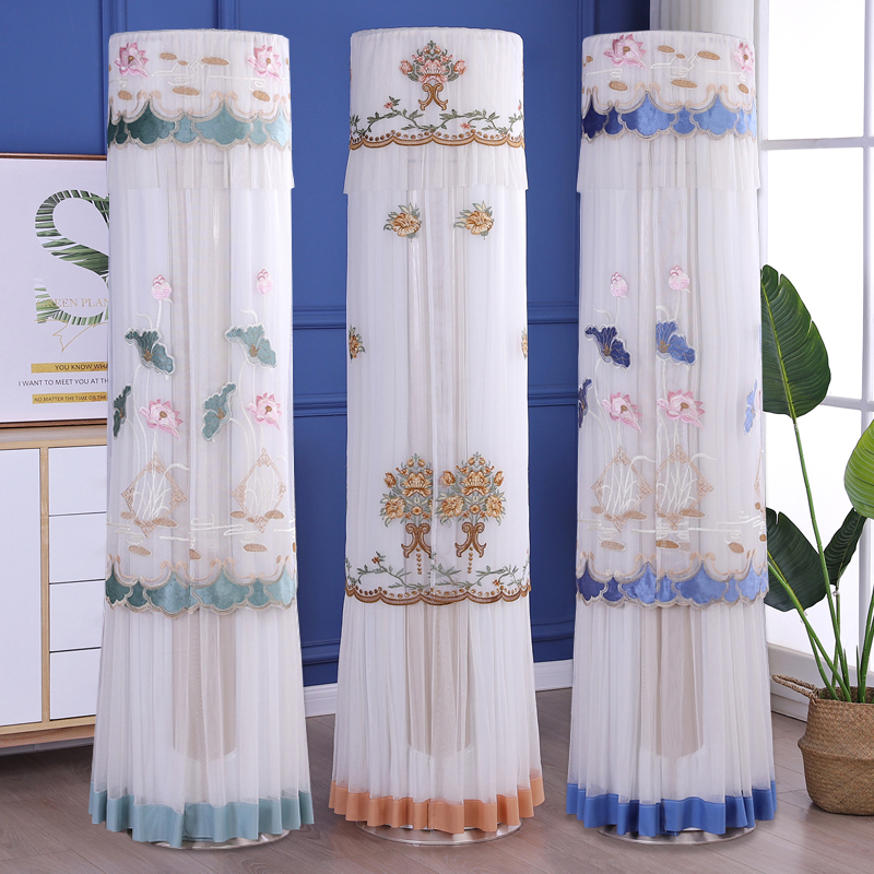 空调罩防尘罩圆形柜机开机不取格力美的奥克斯海尔立式圆柱空调套