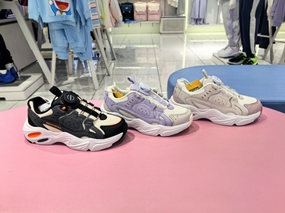 斯凯奇儿童2025秋季新款锁扣休闲运动鞋老爹鞋 405329L/319072L