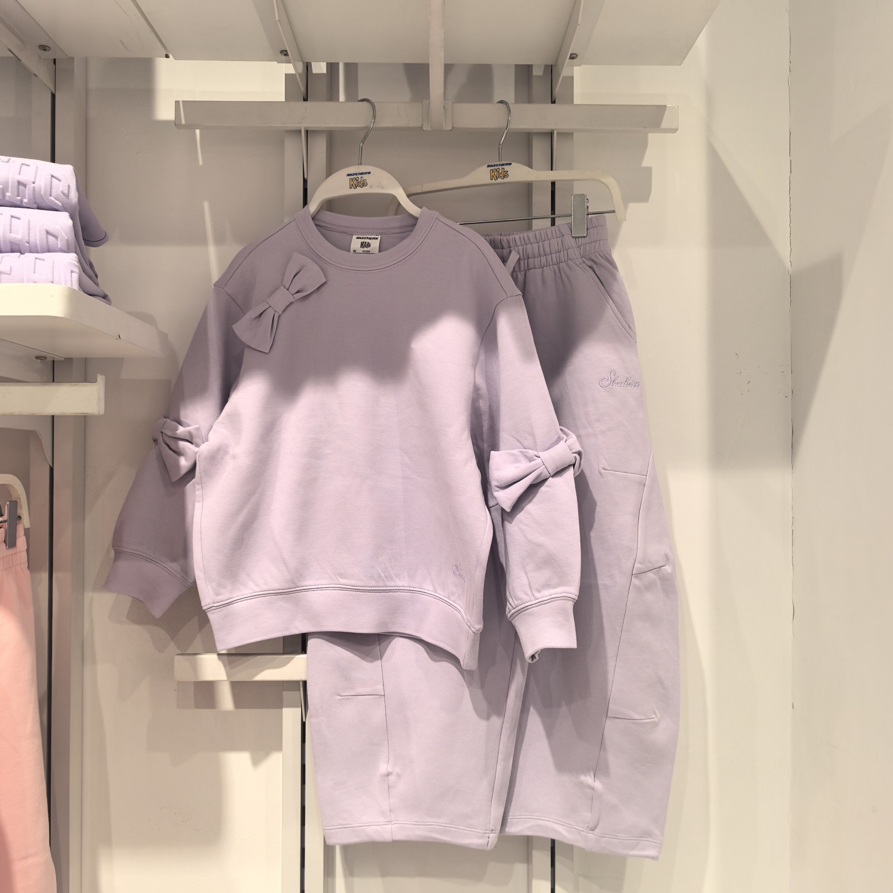 斯凯奇儿童2026春季新款女童时尚百搭运动休闲卫衣套装L425G064,童装/婴儿装/亲子装,儿童运动套装,淘宝优惠券,粉丝福利购,淘宝优惠卷