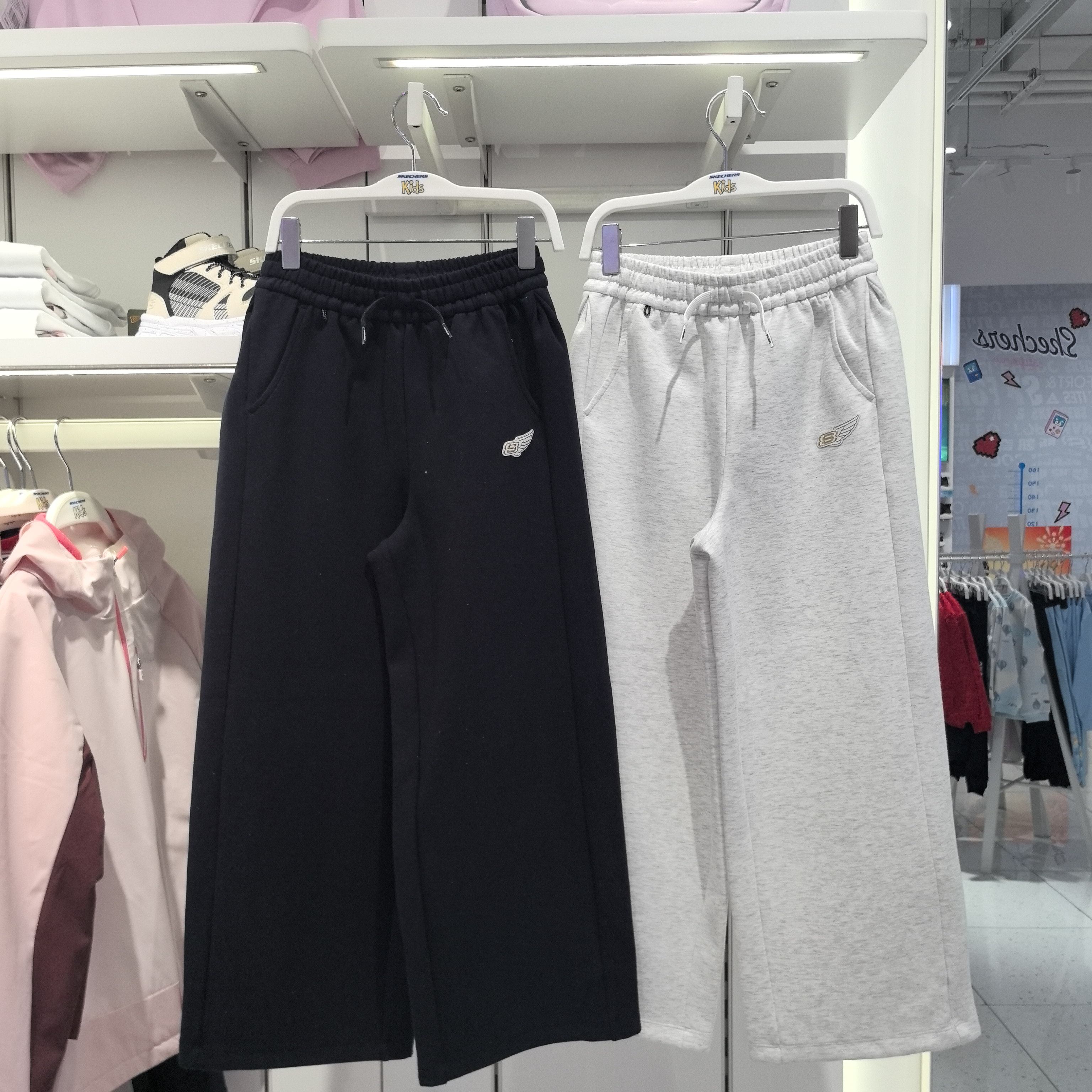 斯凯奇儿童2026春季新款女童时尚运动休闲裤阔腿裤长裤L126G085,童装/婴儿装/亲子装,裤子,淘宝优惠券,粉丝福利购,淘宝优惠卷