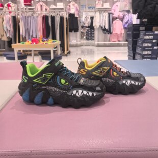 斯凯奇儿童儿童2026春季新款男童时尚百搭运动闪灯休闲鞋400121L