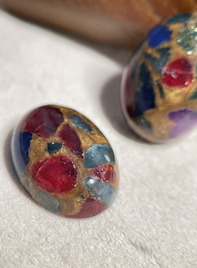 璨皌〖18×25原石一颗〗手工主石 梭编串珠 十颗包邮