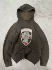 Independent Number(N)Ine Style 00Ss Collaboration Printed Shield Hooded Casual Sweatshirt Pullover