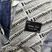 The same style as Takuya Kimura, Number(N)ine, Takayuki Miyashita, 03AW corduroy applique slightly flared jeans thumbnail 5