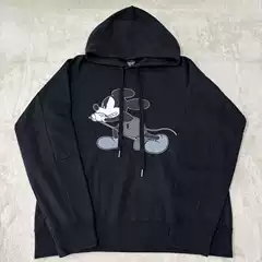 Number(N)Ine Style Front and Back Cartoon Print Pullover Hooded Casual Sports Sweatshirt for Men and Women