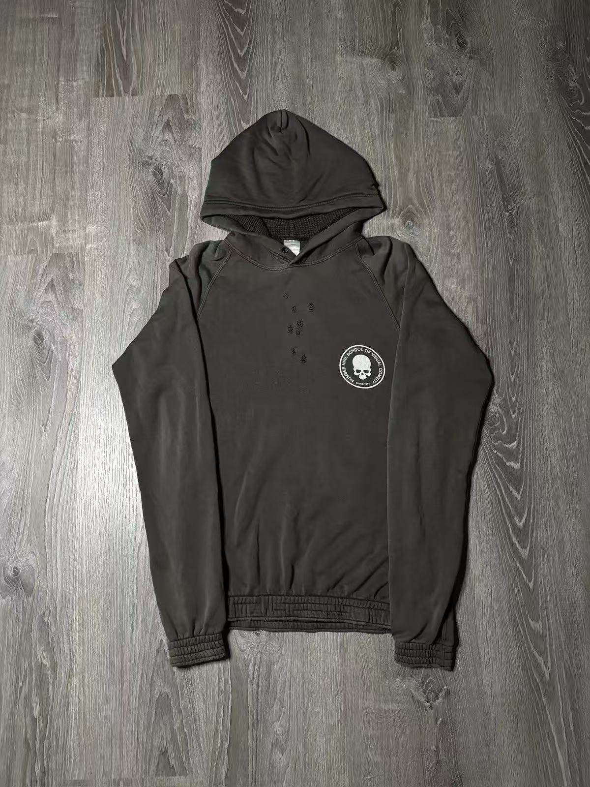 thumbnail for Independent numbernine style SS01 School of visual comedy skull hooded sweatshirt