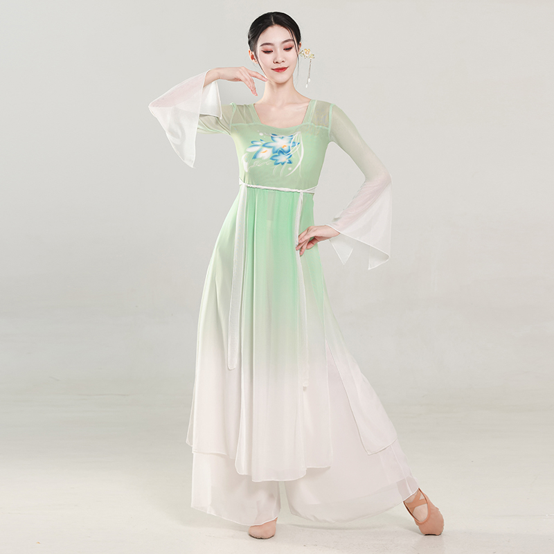 汉唐舞蹈服长款连衣裙古典舞蹈服
