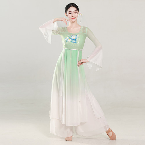 汉唐舞蹈服长款连衣裙古典舞蹈服