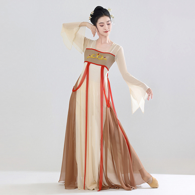 古典舞蹈服女飘逸汉唐舞蹈演出服