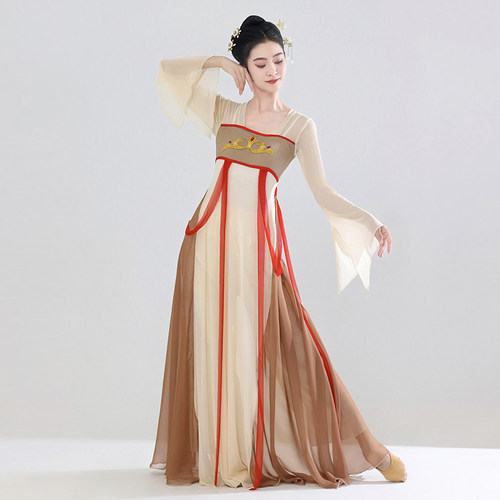 古典舞蹈服女飘逸汉唐舞蹈演出服