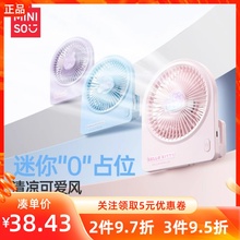 MINISO名创优品三丽鸥系列1200mAh折叠式风扇桌面高速大风力风扇