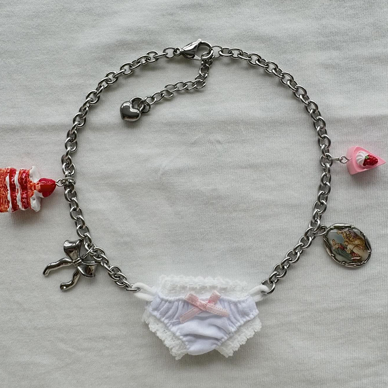 mo*nte深渊可爱辣妹小内裤项链