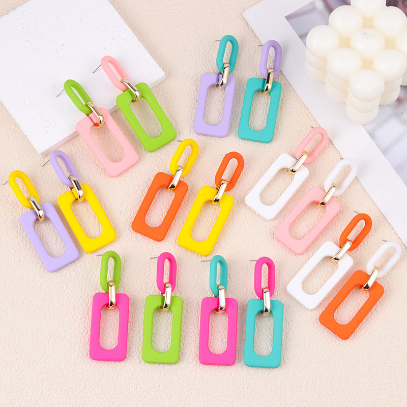 布洛迪新耳饰高级感夸张几何图形耳环个性时尚气质（耳夹不退换）