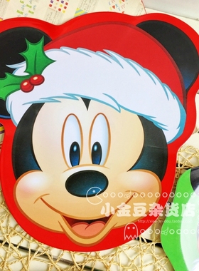 圣诞 可爱米妮米奇 盘子密胺卡通餐盘沙拉碗面包盘点心水果盘套装