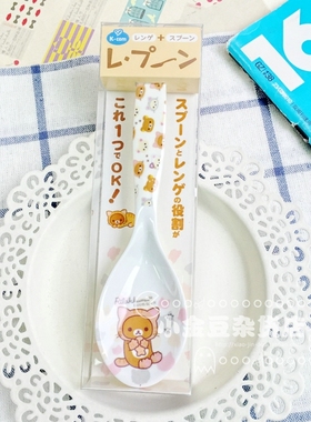 日本KT美乐蒂双子蛋黄君角落生物轻松熊卡通密胺勺子汤饭勺礼盒装