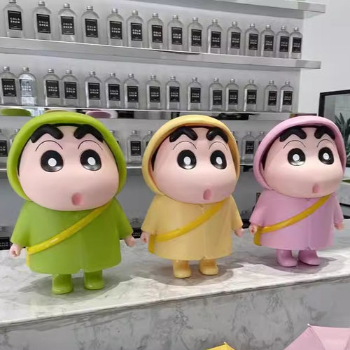 雨衣蜡笔小新手办1比1超大号摆件野原新之助小白系列礼物动漫