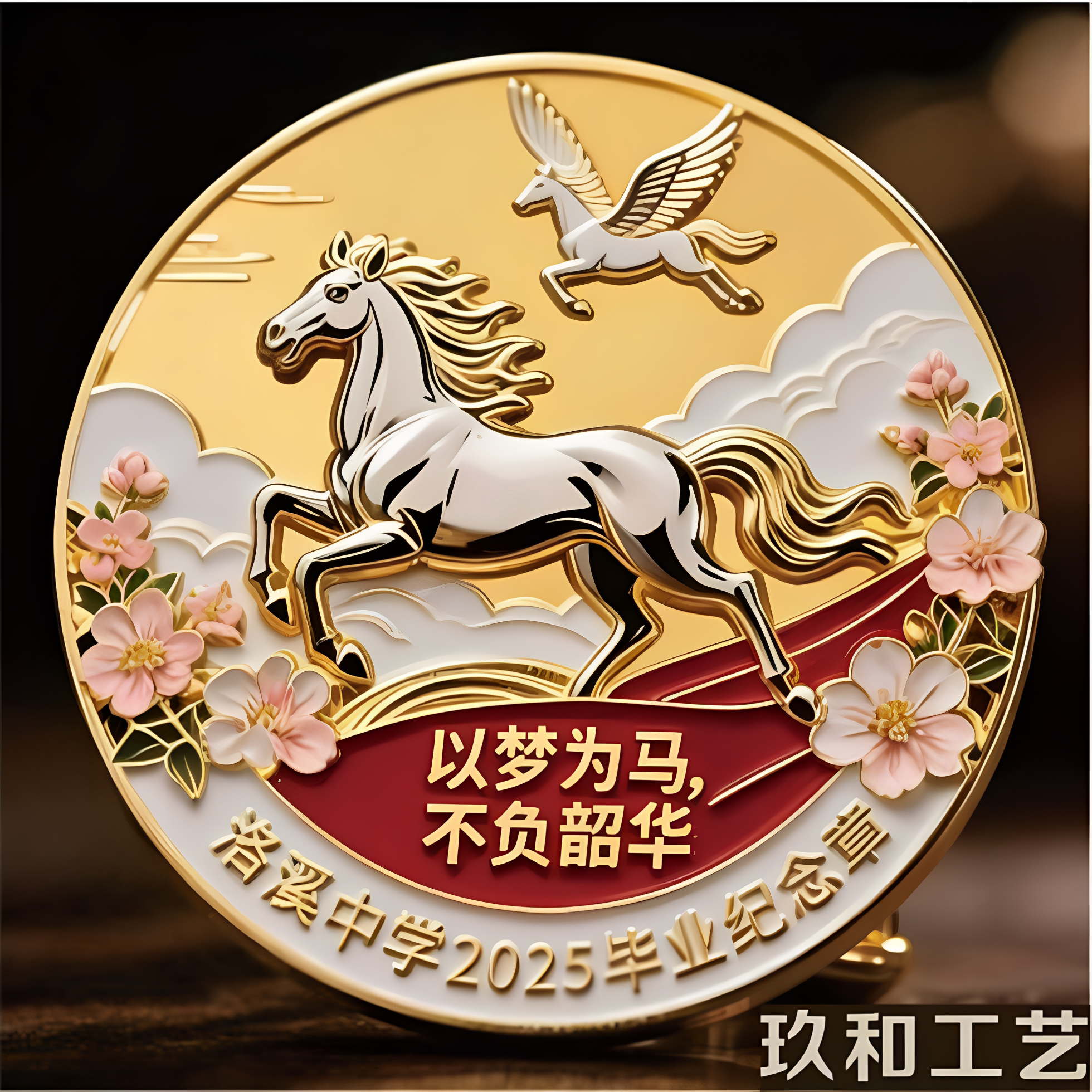 金属纪念徽章定做毕业聚会同学会纪念章定制