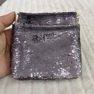 外贸尾货时尚百搭高质感女士亮片零钱包卡包小收纳包