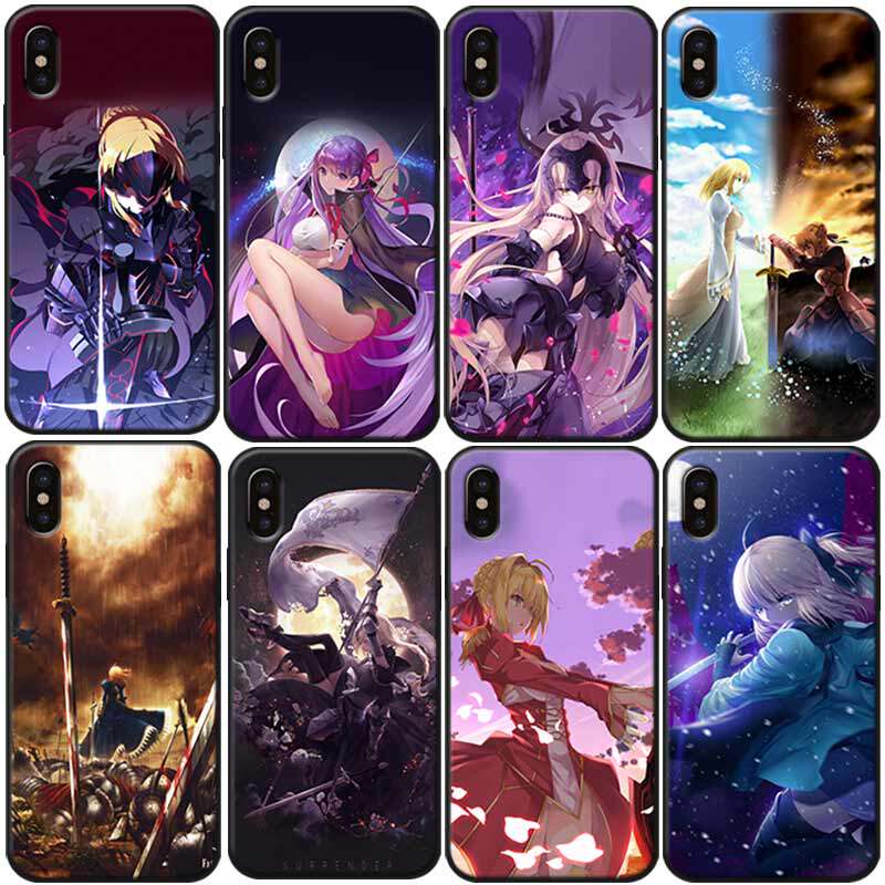 适用6手机壳12全包iPhone7/8硅胶plus软动漫fate贞德fgo吾王