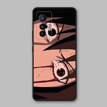 适用vivoX70/x60/x70pro+/s10pro/s9e软火影忍者佐助血轮眼手机壳