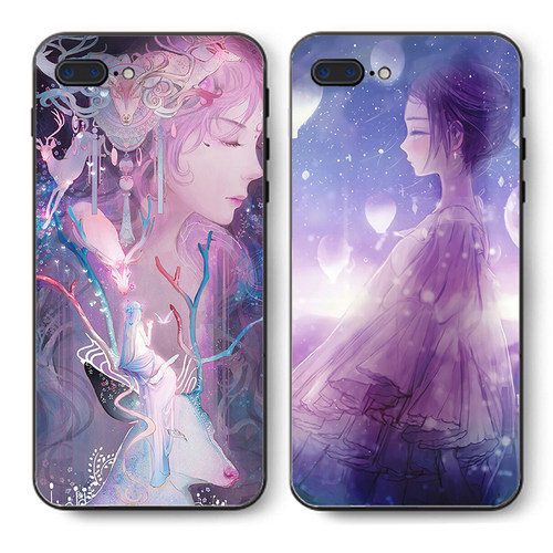 紫适用于色繁星夜空vivox21壳手机vivox6/x7/x9/x20 s plus唯美磨