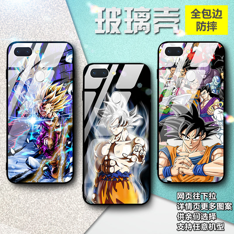 适用oppoa91手机壳卡通RenoAce七龙珠r17a73f12pro玻璃a71r15a7x