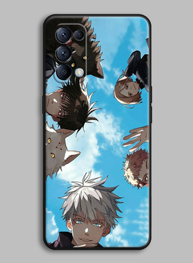 适用OPPOReno5/4se/3Pro/2z/k7x/K1硅胶五条悟虎杖咒术回战手机壳