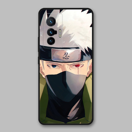 适用vivoX70/x60/x70pro+/s10pro/s9e硅胶火影写轮眼卡卡西手机壳