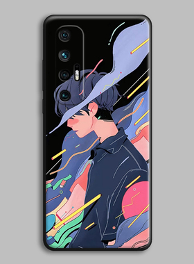 适用小米10s/1110pro/cc9e至尊青春版彩条动漫画男潮流新款手机壳