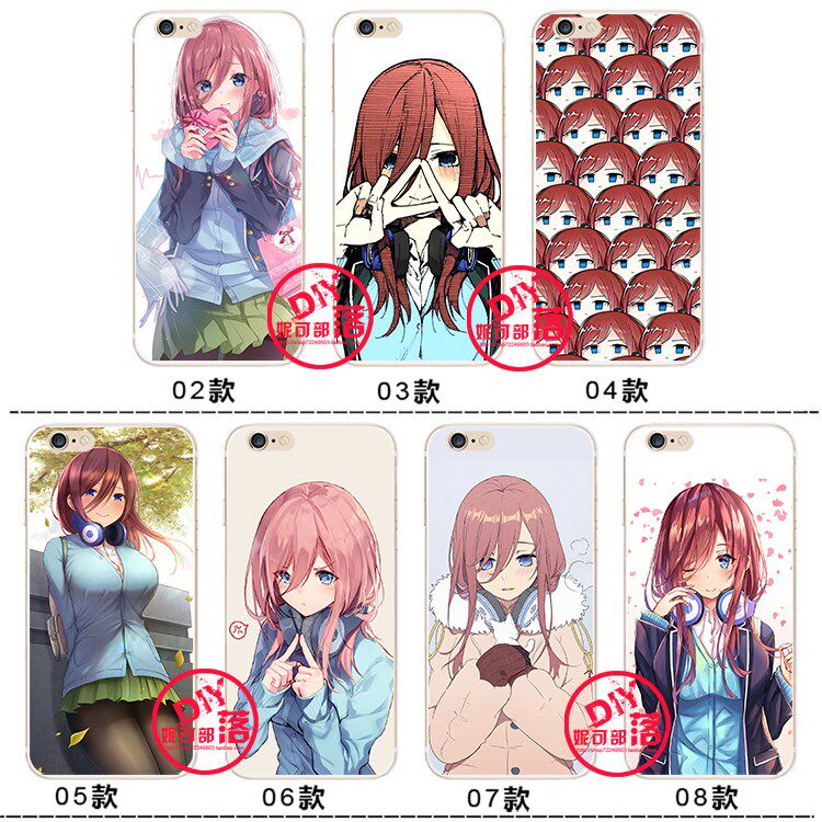适用iPhoneXR五等分的花嫁xs max手机壳11 Pro三玖12苹果7 8 13xr