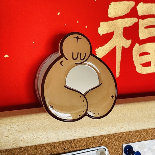 心镜-MagSafe磁吸强磁手机支架折叠气囊-冰箱贴-磁吸挂钩-小黑泥