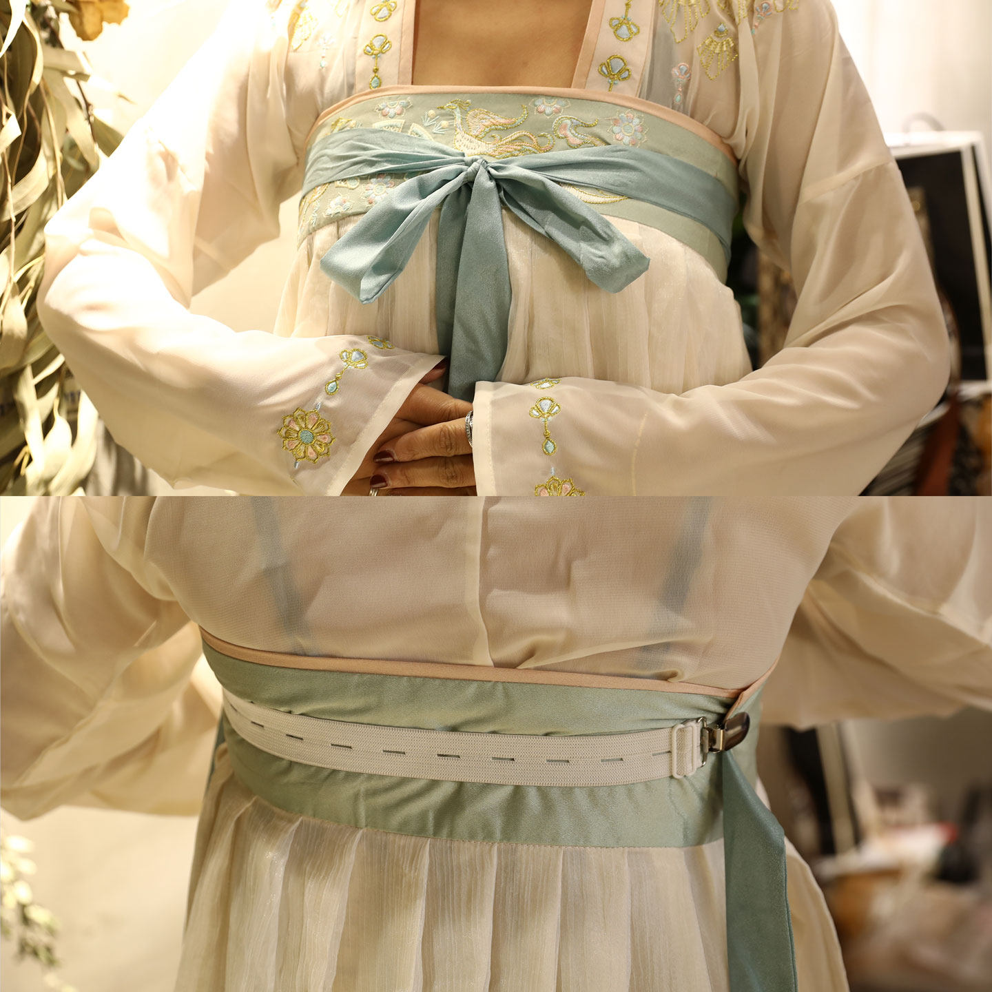 汉服防掉神器上周坊齐胸襦裙防滑