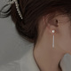 925纯银珍珠耳环女气质洋气轻奢高级感耳坠2023年新款 潮耳钉 爆款