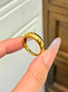 仿真黄金小克重泥鳅背面包戒指