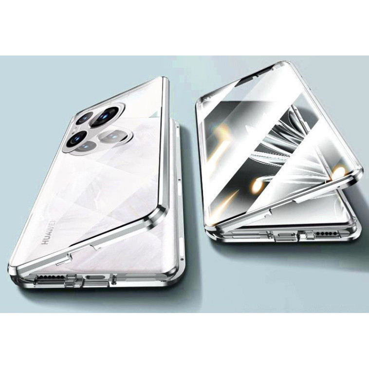 【全覆盖】适用华为pura70手机壳新款前后镜头膜全包保护套pura70pro双面玻璃钢化膜磁吸卡扣70ultra壳膜一体