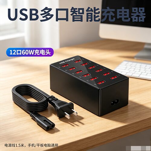 12口usb插座安卓平板手机充电器