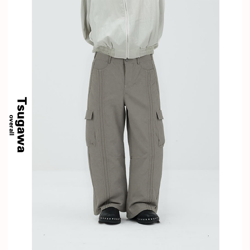 弯刀版型户外机能风工装裤男女