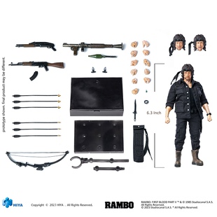 HIYA 海雅 兰博RAMBO 第一滴血2  可动人偶手办【】