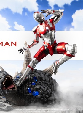 PureArts 钢铁奥特曼ULTRAMAN VS 黑王BLACK KING  雕像手办【】