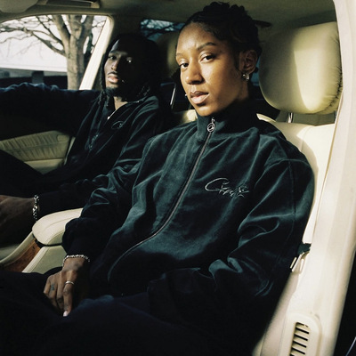 Corteiz 套装 黑色丝绒运动服 velour amg set -grey 欧码XS-XXL