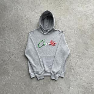 Corteiz短绒卫衣ALLSTARZ ITALIA HOODIE刺绣小标UKDRIPDRILL街头