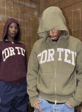 Corteiz针织拉链开衫直筒宽松休闲欧美明星同款UKDRIPDRILL