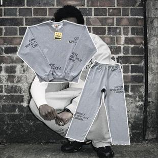 Corteiz卫衣套装刺绣小标欧美明星同款UKDRIPDRILL街头加绒保暖