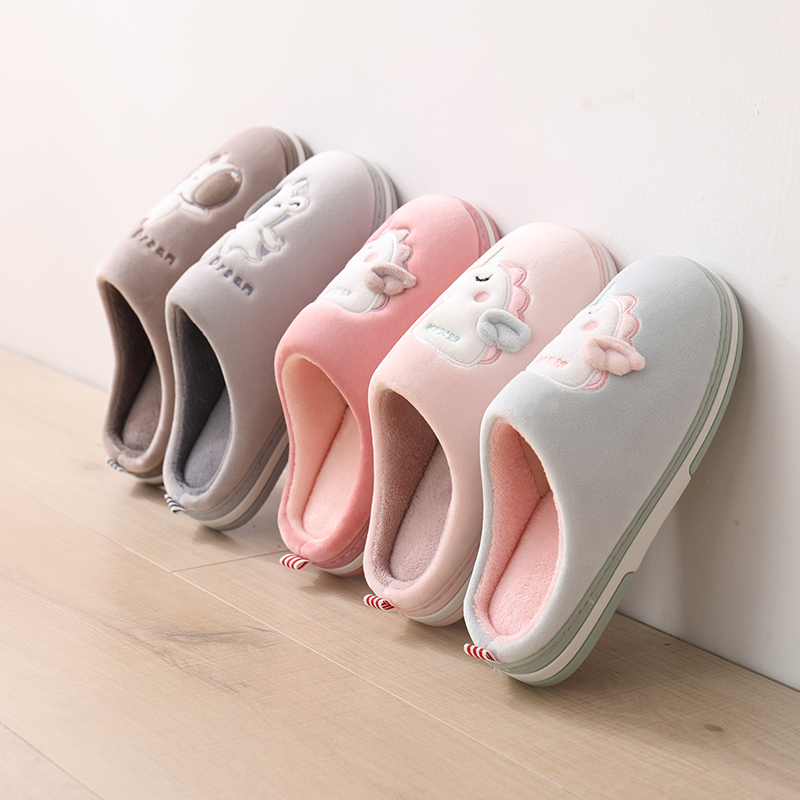 棉拖鞋保暖可爱防滑包跟