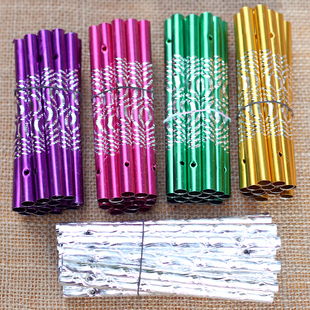 数字风铃配件 彩色风铃管亚克力风铃材料风铃圈帽顶幼儿园手工课