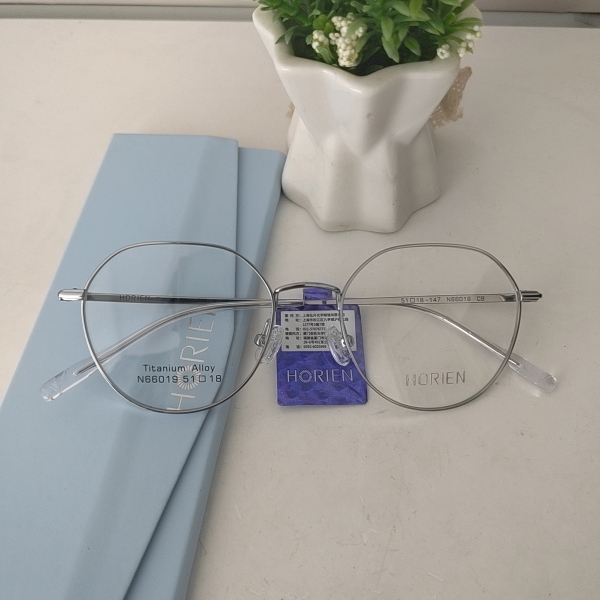 海俪恩2025新款近视眼镜框男女同款可配度数镜片钛架光学镜N66019